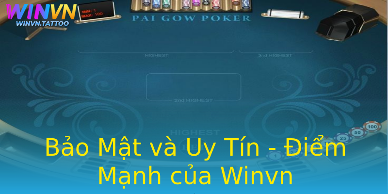 Bảo Mật và Uy Tín - Điểm Mạnh của Winvn Bảo Mật và Uy Tín - Điểm Mạnh của Winvn